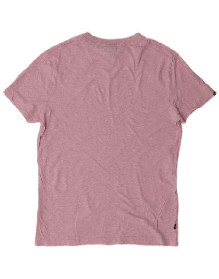 SUPERDRY Mens T-Shirt Top Medium Pink Cotton