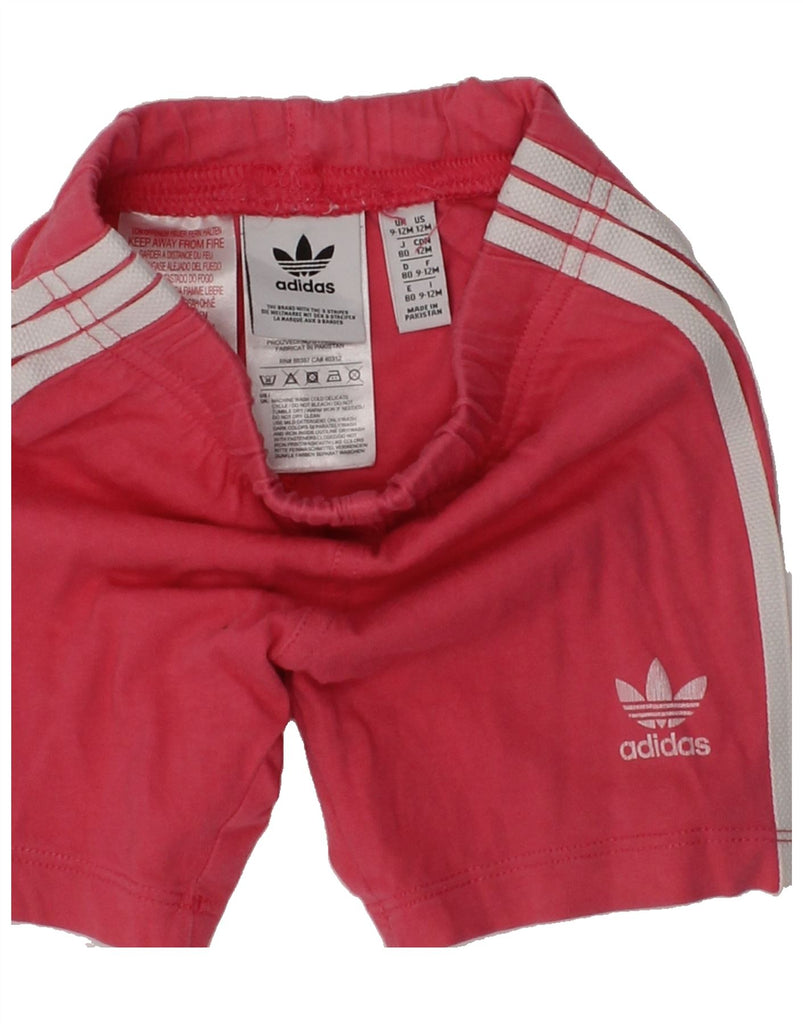 ADIDAS Baby Boys Sport Shorts 9-12 Months Red Cotton | Vintage Adidas | Thrift | Second-Hand Adidas | Used Clothing | Messina Hembry 