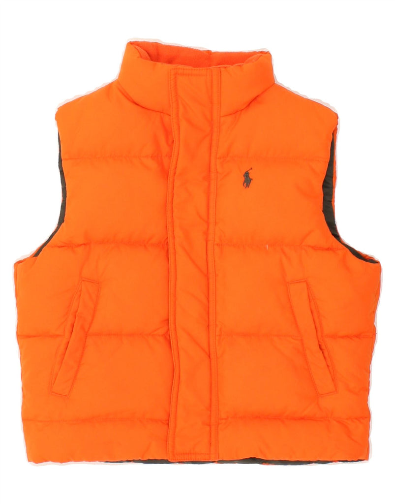 POLO RALPH LAUREN Boys Padded Gilet 5-6 Years Orange | Vintage Polo Ralph Lauren | Thrift | Second-Hand Polo Ralph Lauren | Used Clothing | Messina Hembry 