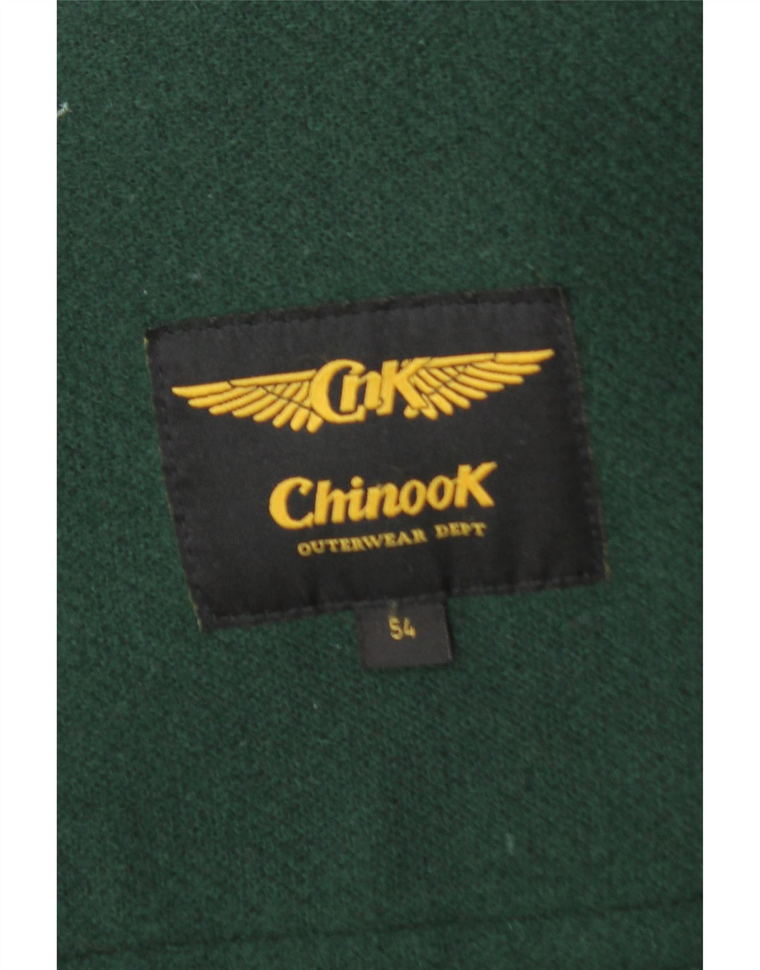 Chinook Mens Hooded Duffle Coat IT 54 2XL Green