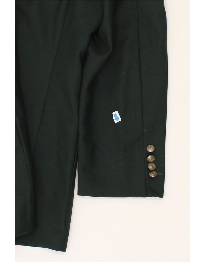 DOUGLAS Mens 2 Button Blazer Jacket IT 50 Large Green Wool Vintage Douglas and Second-Hand Douglas from Messina Hembry 