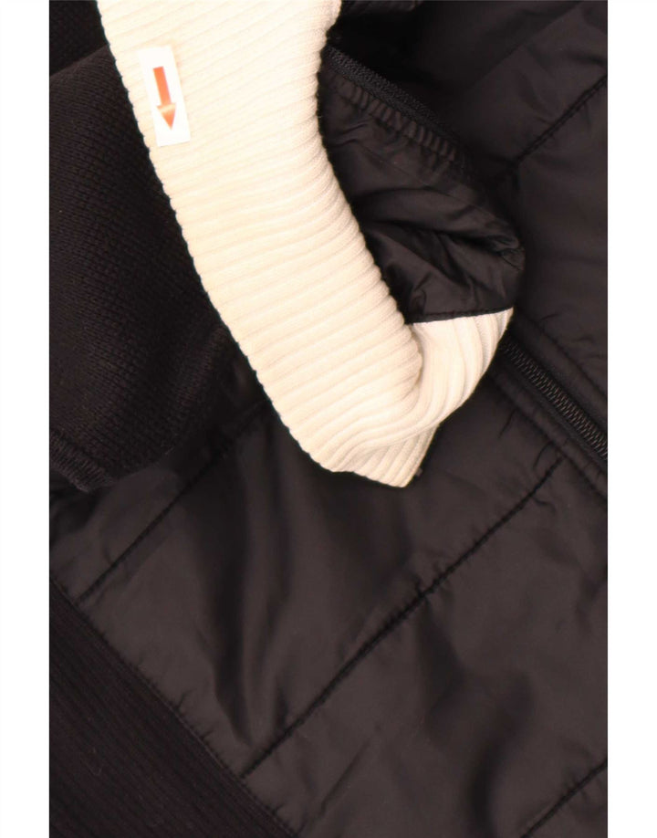 Tommy Hilfiger Womens Gilet UK 12 Medium Black Colourblock Cotton