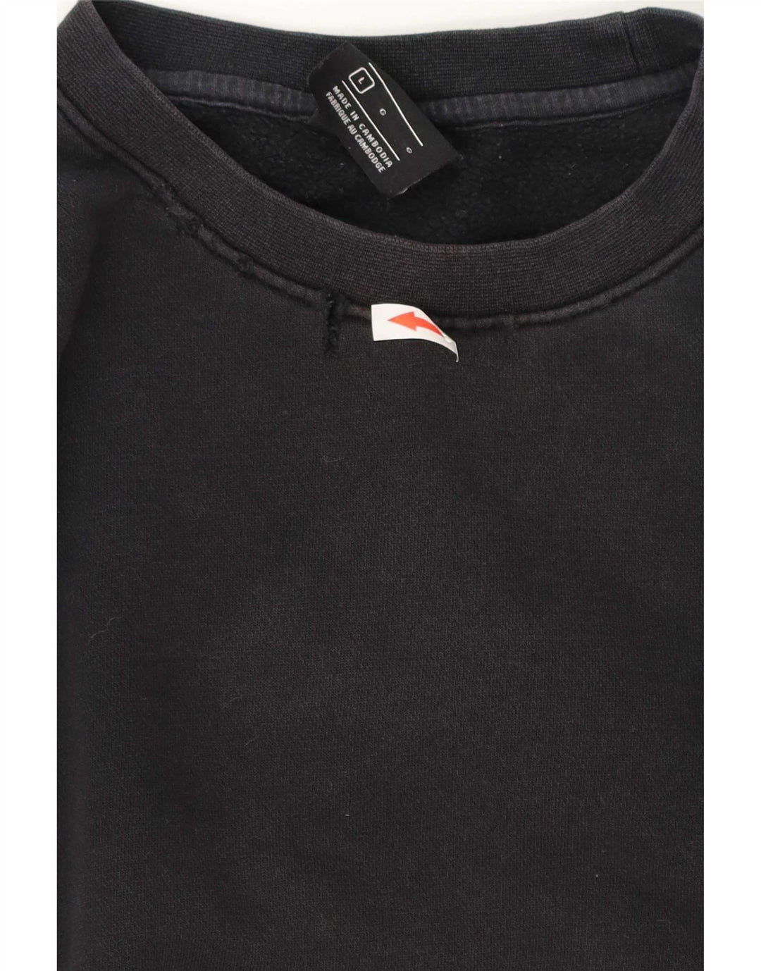 Nike Mens Sweatshirt Jumper Large Black Cotton