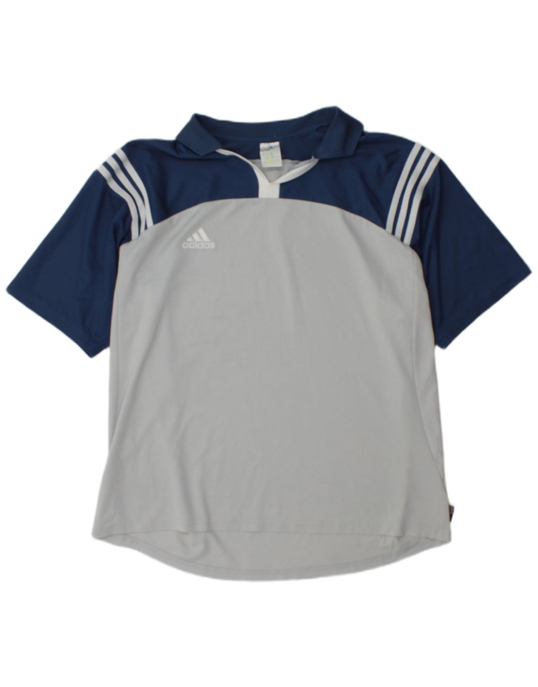 Adidas Mens Climalite Polo Shirt XL Navy Blue Colourblock Polyester