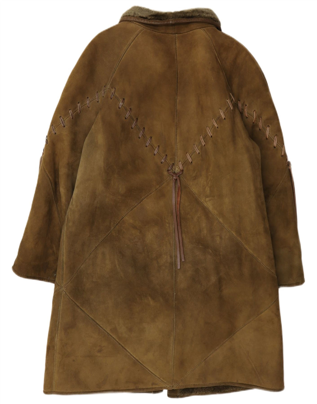 Igi & Womens Shearling Coat IT 42 Medium Khaki