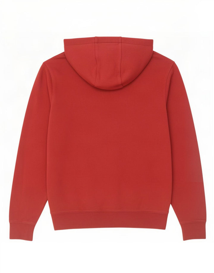 Nike Mens Graphic Hoodie Jumper Medium Red Cotton