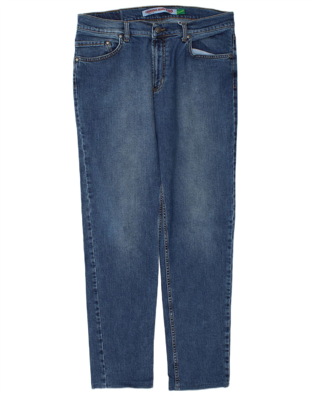 Carrera Mens Regular Fit Slim Jeans W36 L30 Blue Cotton