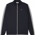 Calvin Klein Mens Tracksuit Top Jacket Large Navy Blue Striped Polyester