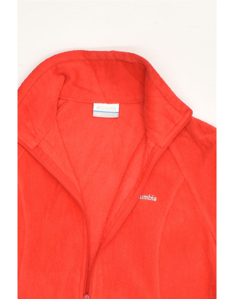 COLUMBIA Womens Fleece Jacket UK 10 Small Red Polyester | Vintage Columbia | Thrift | Second-Hand Columbia | Used Clothing | Messina Hembry 