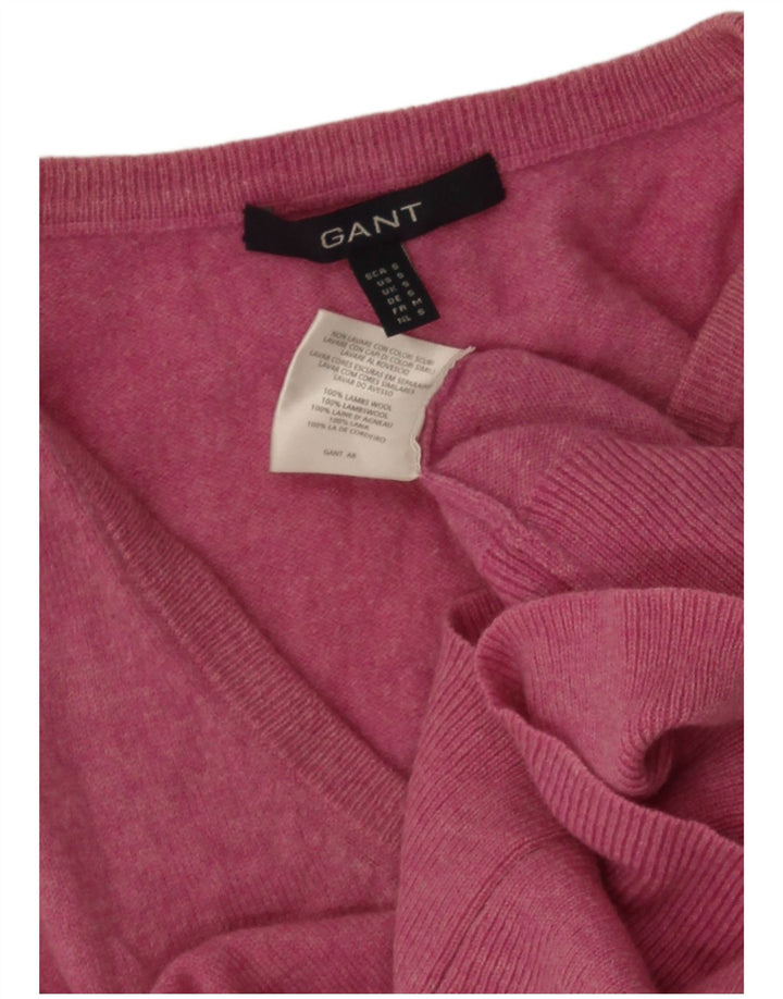 Gant Womens Vest Tank Top UK 8 Small Pink Lambswool