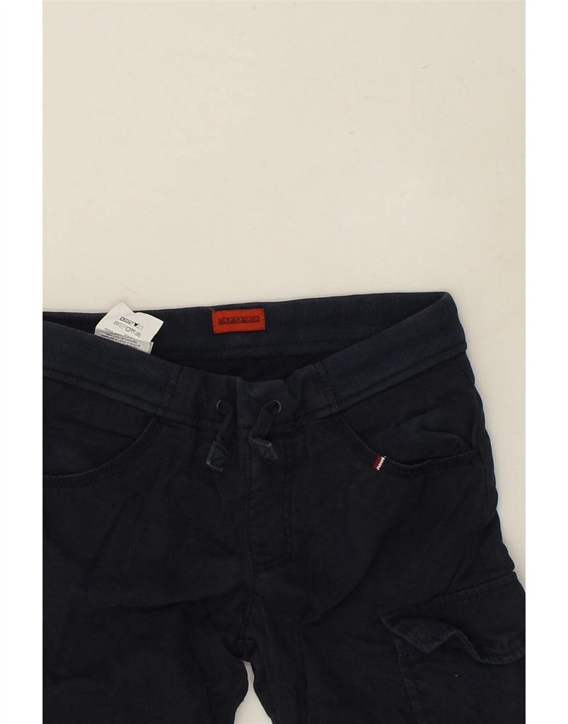 NAPAPIJRI Boys Straight Cargo Trousers 8-9 Years W24 L24  Navy Blue | Vintage Napapijri | Thrift | Second-Hand Napapijri | Used Clothing | Messina Hembry 