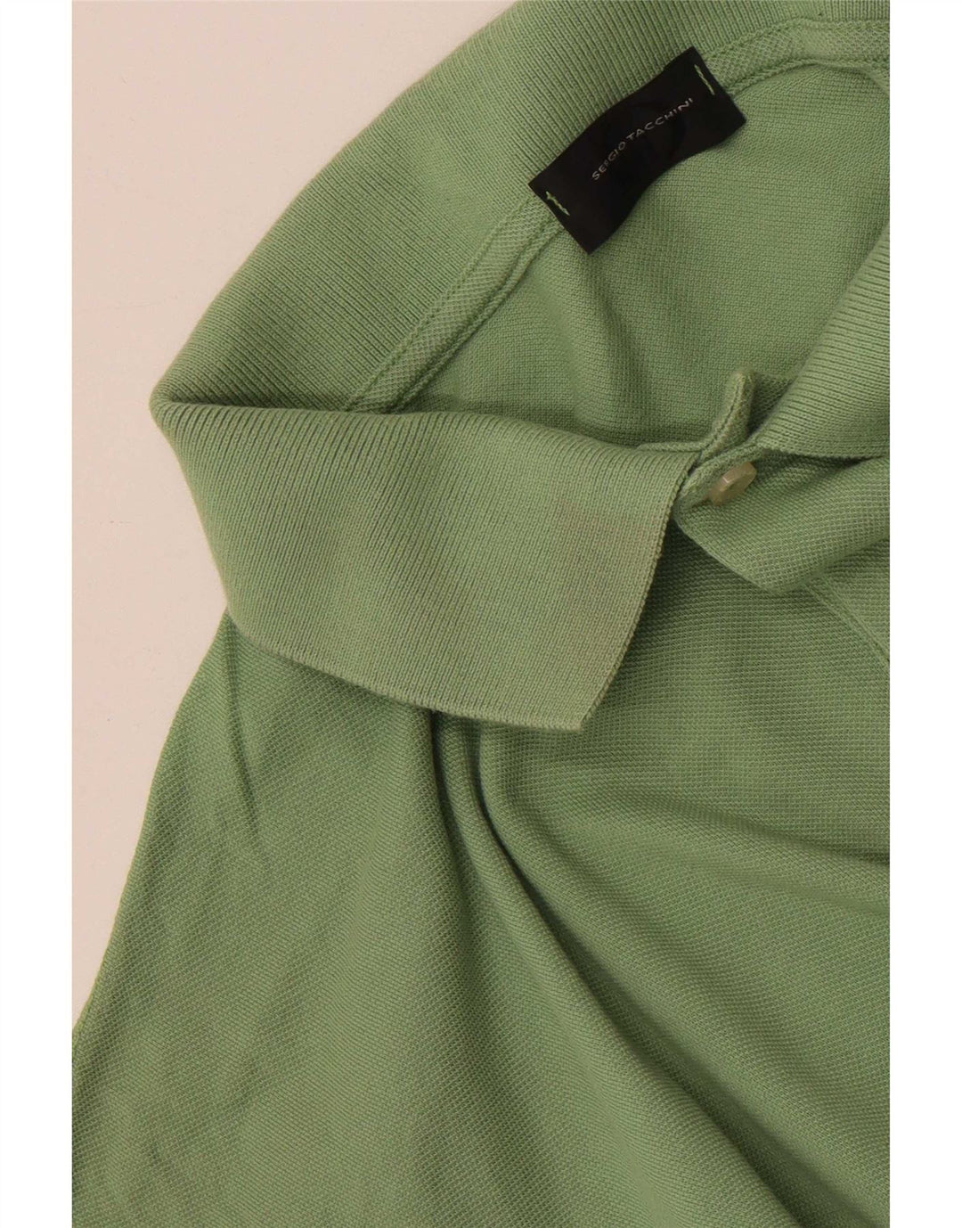 Sergio Tacchini Mens Long Sleeve Polo Shirt 2XL Green
