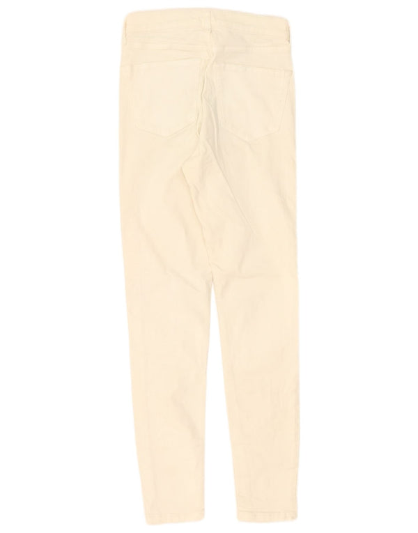 Topshop Womens Jamie Skinny Jeans  W28 L30 Off White Cotton