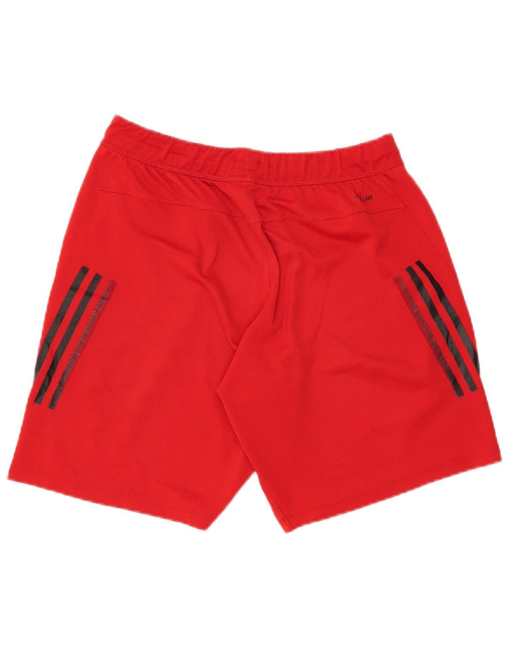 Adidas Mens Aeroready Sport Shorts Large Red Polyester