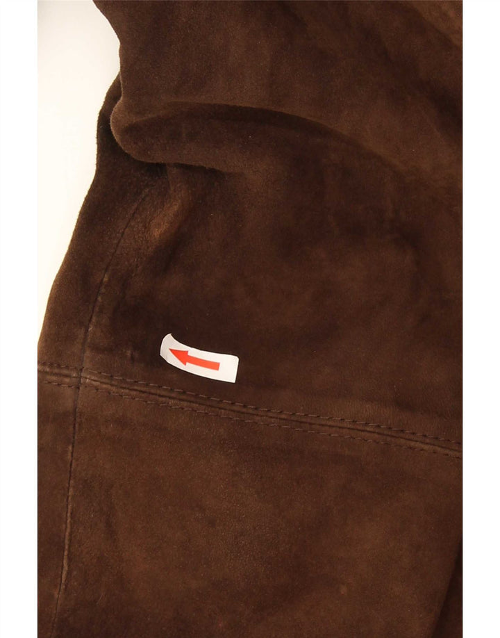 Kennedy Womens Suede Overcoat IT 50 XL Brown