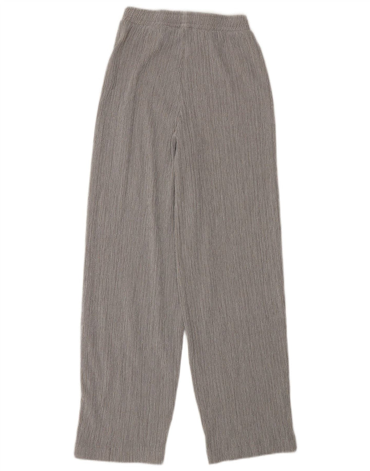 Zara Womens Loose Fit Casual Trousers Small W26 L29 Grey Polyester