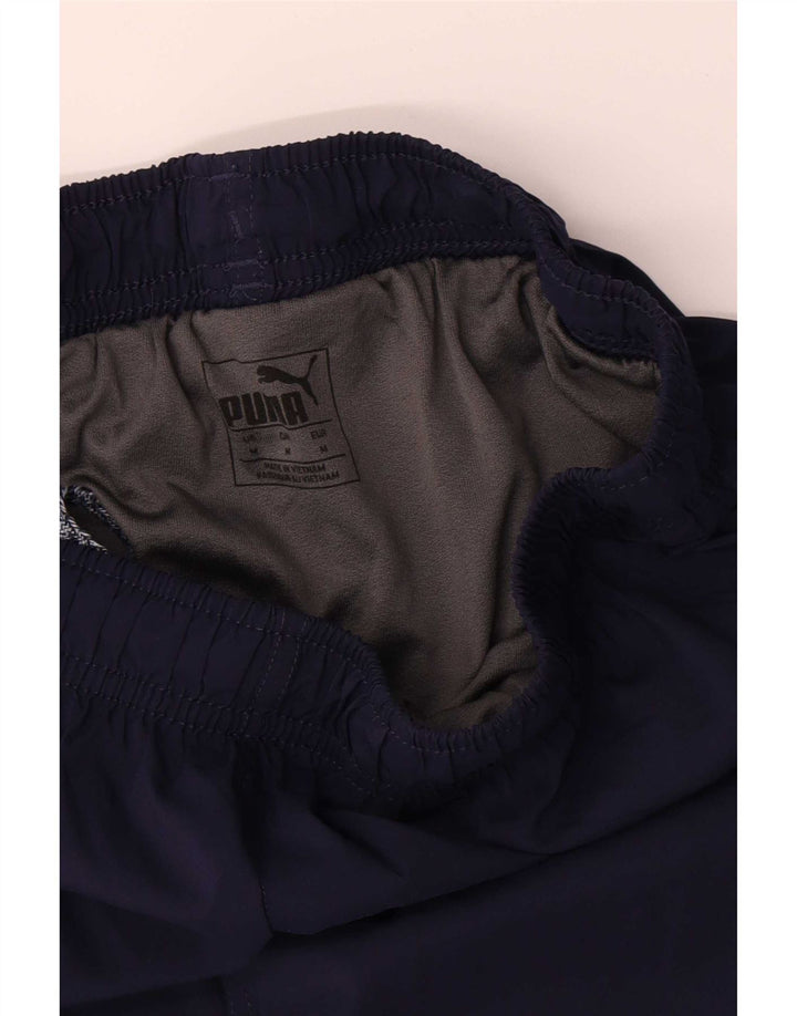 Puma Mens Sport Shorts Medium Navy Blue Polyester