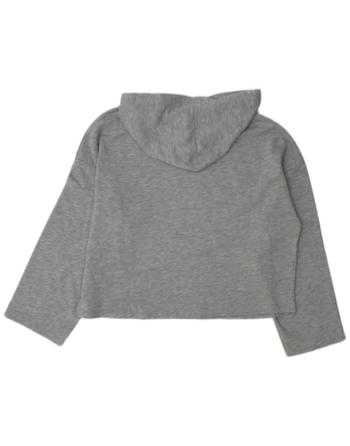 Zara Womens Oversized Hoodie Jumper UK 14 Medium Grey Polyester