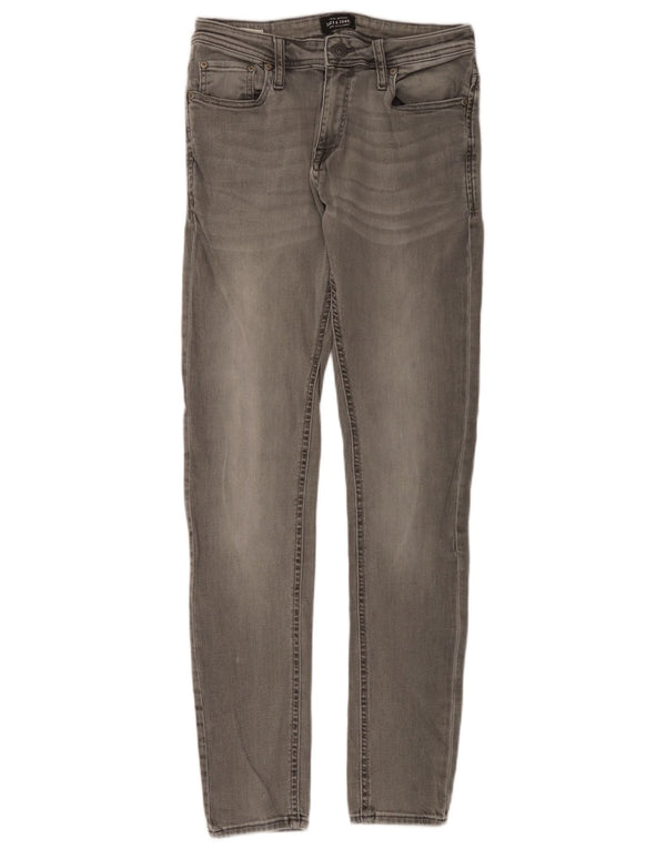 Jack & Jones Mens Skinny Jeans W30 L32 Grey Cotton