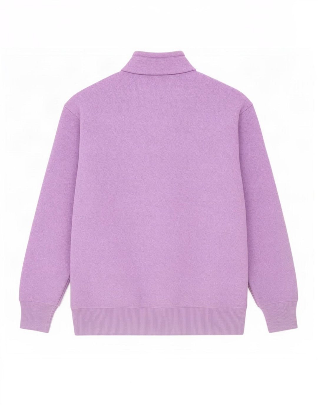 Champion Mens Zip Neck Fleece Jumper Medium Purple Polyester