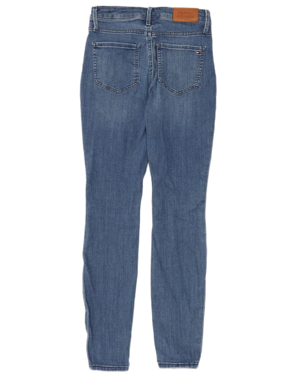 Tommy Hilfiger Womens Harlem Ultra Skinny Jeans W27 L30 Blue Cotton