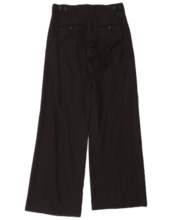 French Connection Womens Wide Leg Suit Trousers UK 8 Small W32 L34 Black