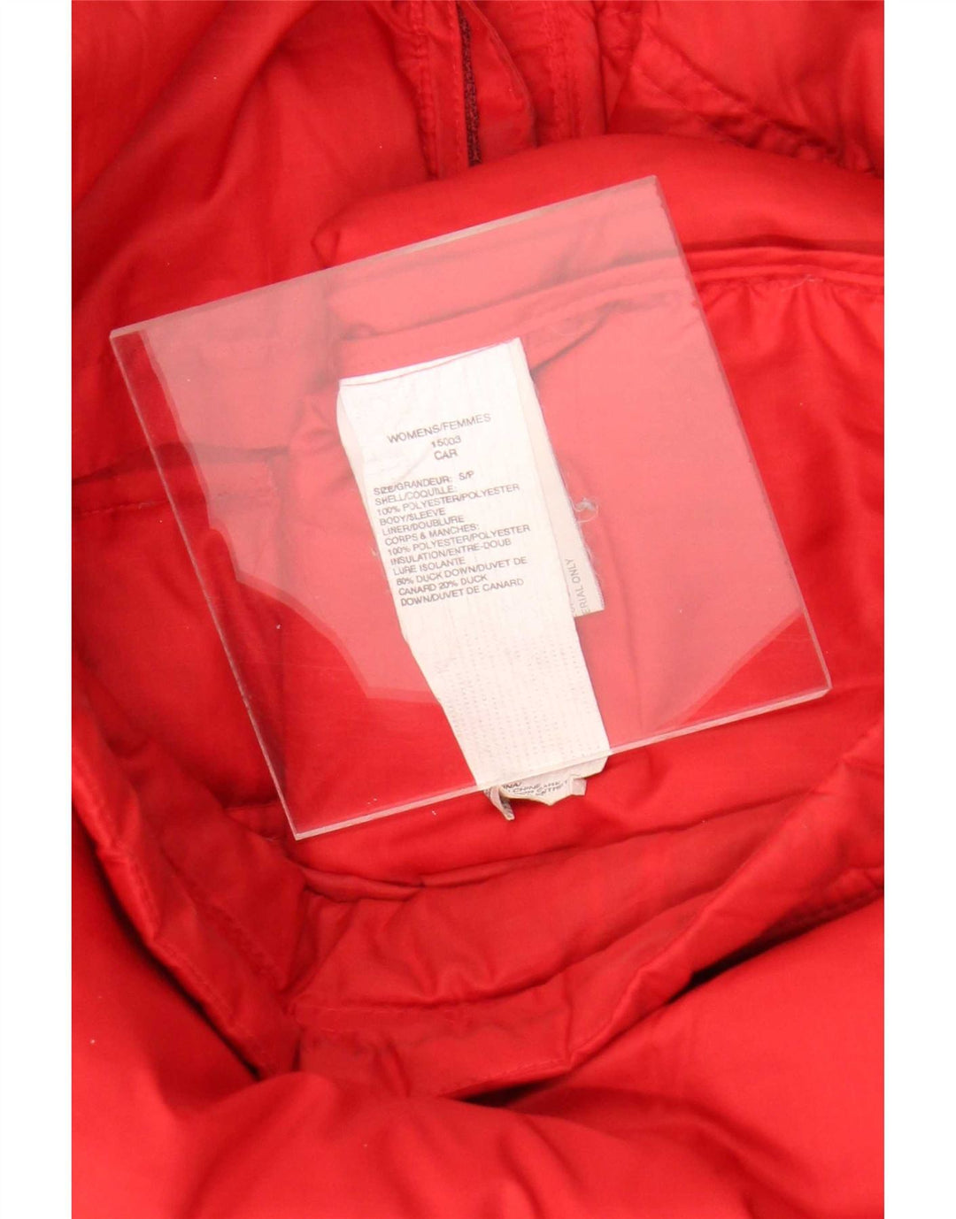 Woolrich Womens Oversized Padded Jacket UK 10 Small Red Polyester