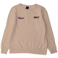 Oakley Mens Graphic Sweatshirt Jumper Large Beige Flecked Cotton