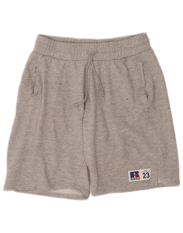 Russell Athletic Mens Sport Shorts Medium  Grey Flecked Cotton