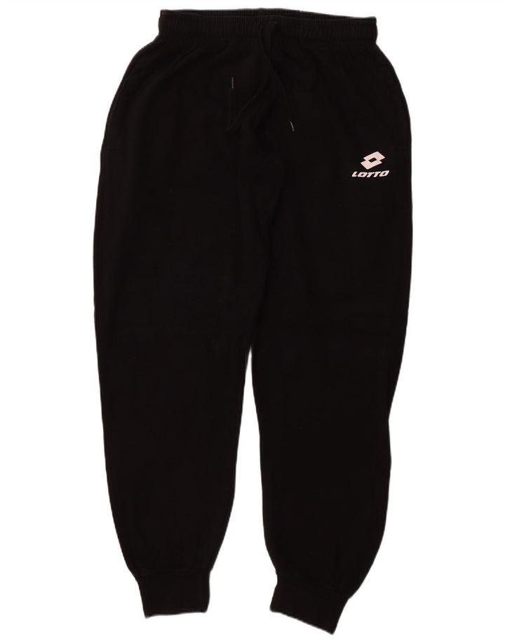 LOTTO Mens Tracksuit Trousers Joggers Large  Black Cotton