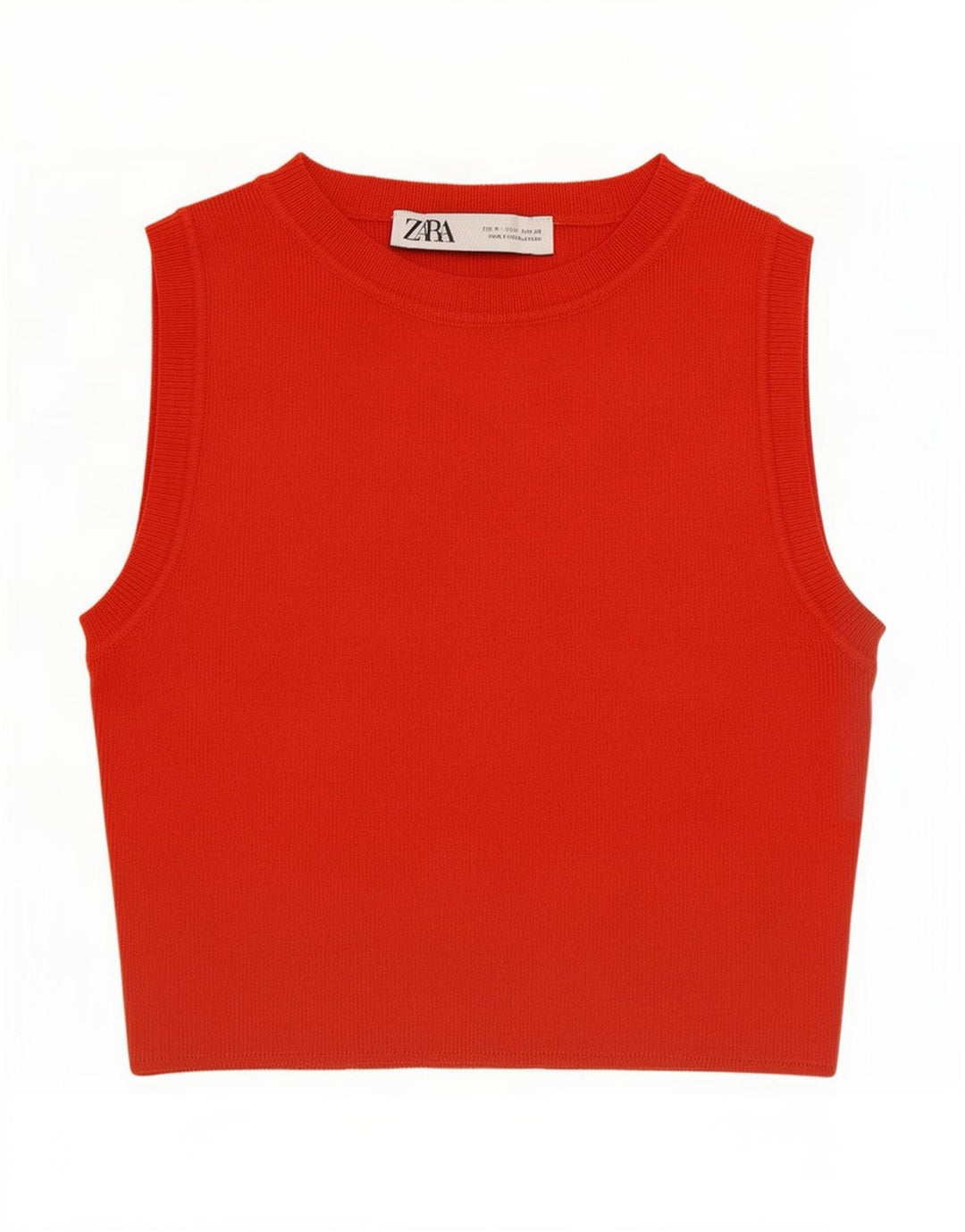 Zara Womens Vest Top UK 8 Small Red Viscose