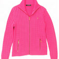 Ralph Lauren Womens Cardigan Sweater UK 8 Small Pink