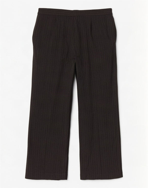 Marks & Spencer Womens Suit Trousers UK 16 Large W34 L30 Grey Striped