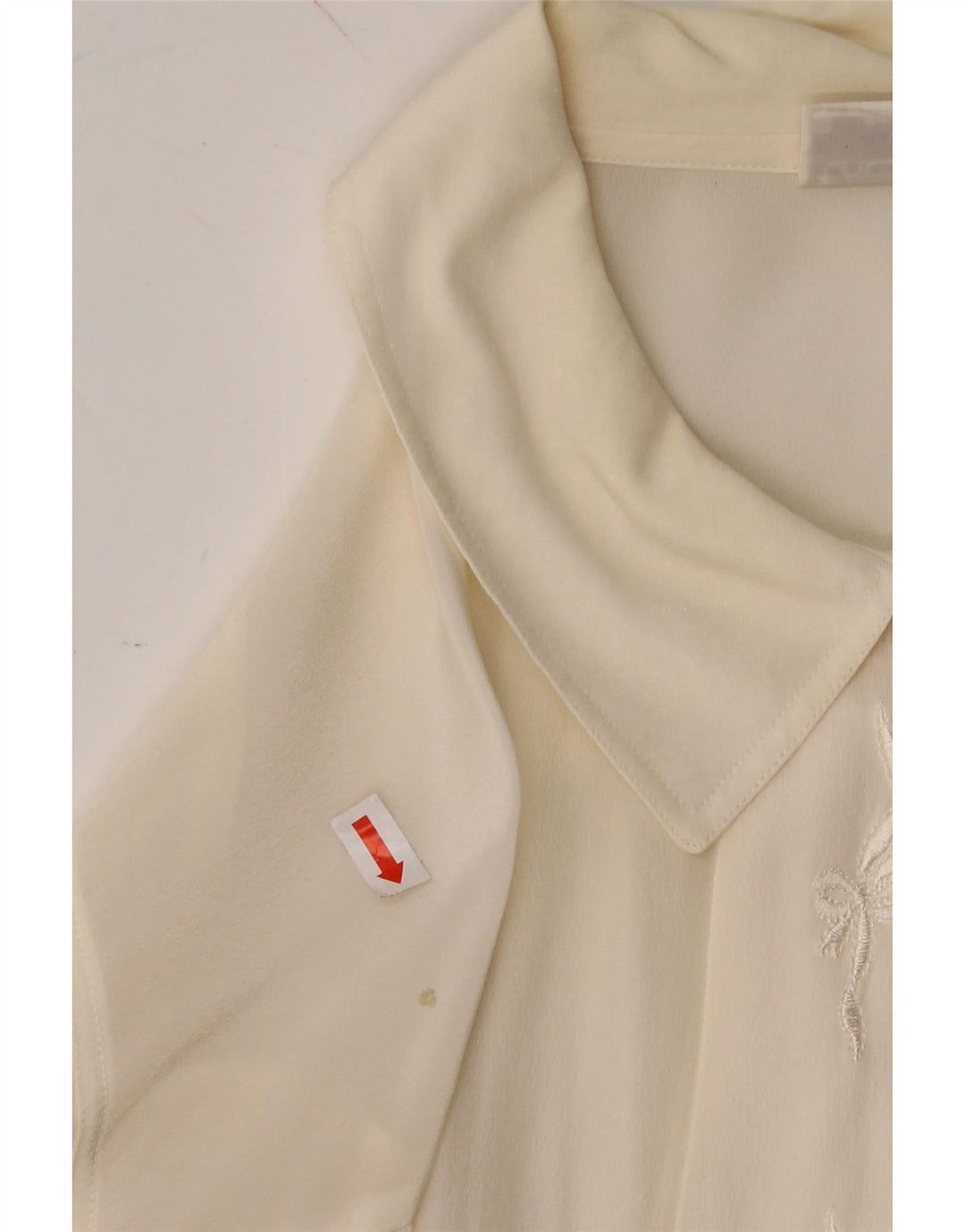 VINTAGE Womens Shirt Blouse IT 50 XL Off White Acetate Vintage Vintage and Second-Hand Vintage from Messina Hembry 