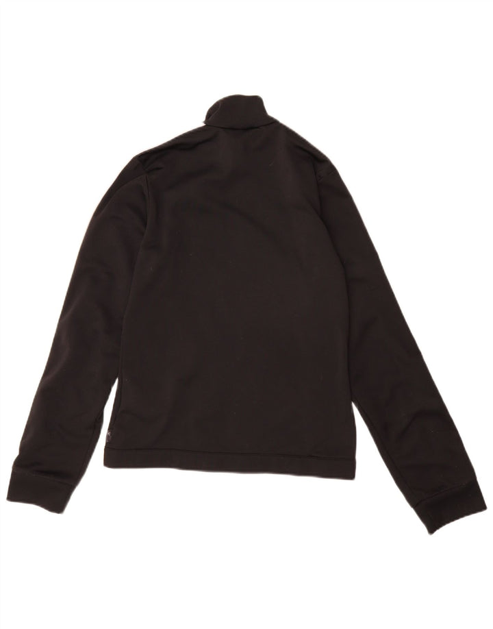 ADIDAS Womens Tracksuit Top Jacket UK 8 Small  Black Polyester