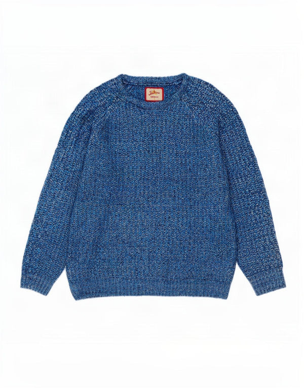 Joe Browns Mens Boat Neck Jumper Sweater XL Blue Flecked Acrylic