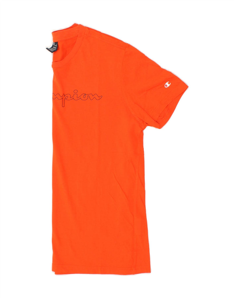 CHAMPION Mens Graphic T-Shirt Top Medium Orange Cotton Vintage Champion and Second-Hand Champion from Messina Hembry 