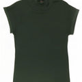 Zara Womens T-Shirt Top UK 12 Medium Green