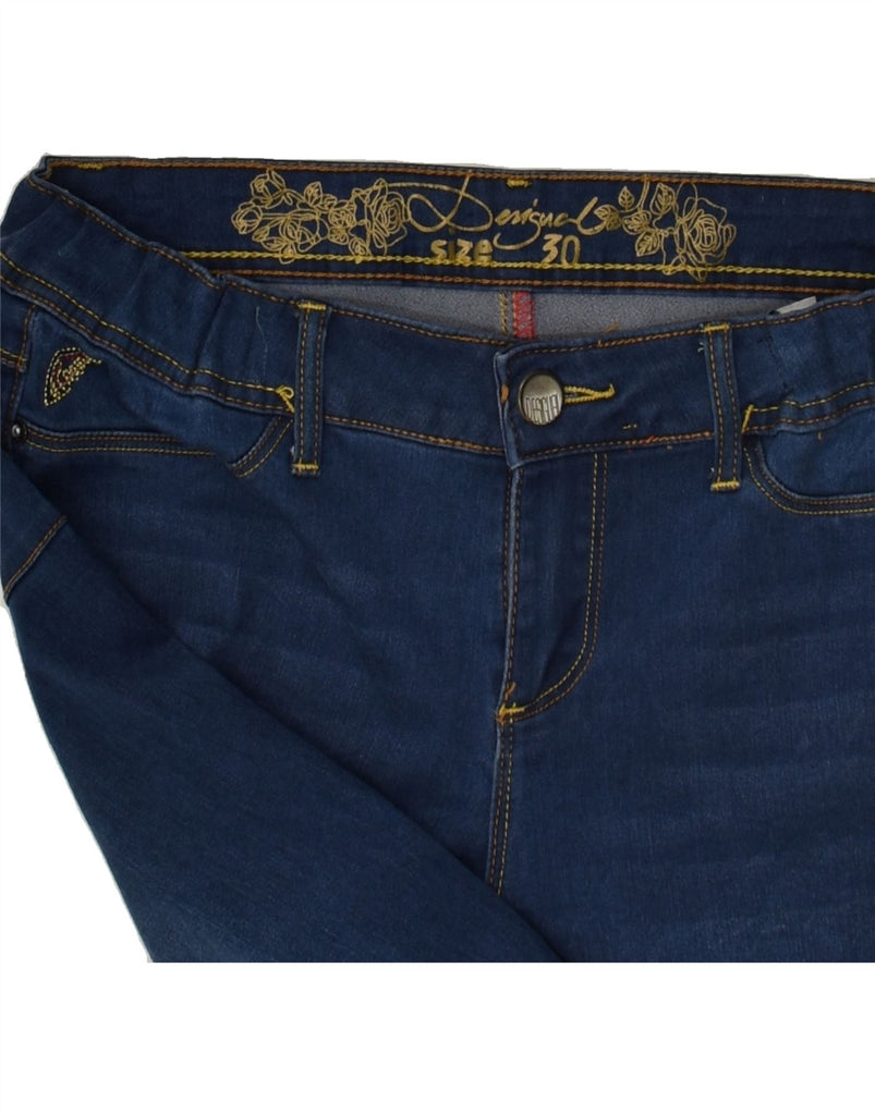 DESIGUAL Womens Slim Jeans W30 L32 Blue Cotton | Vintage Desigual | Thrift | Second-Hand Desigual | Used Clothing | Messina Hembry 