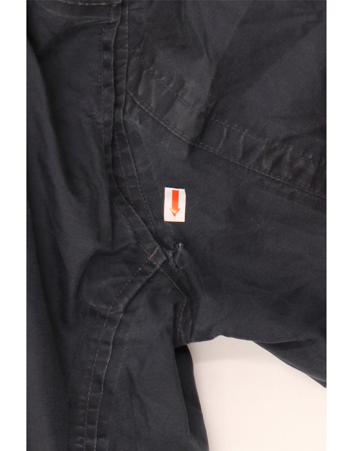 TIMBERLAND Mens Hooded Parka Jacket UK 40 Large Navy Blue Cotton