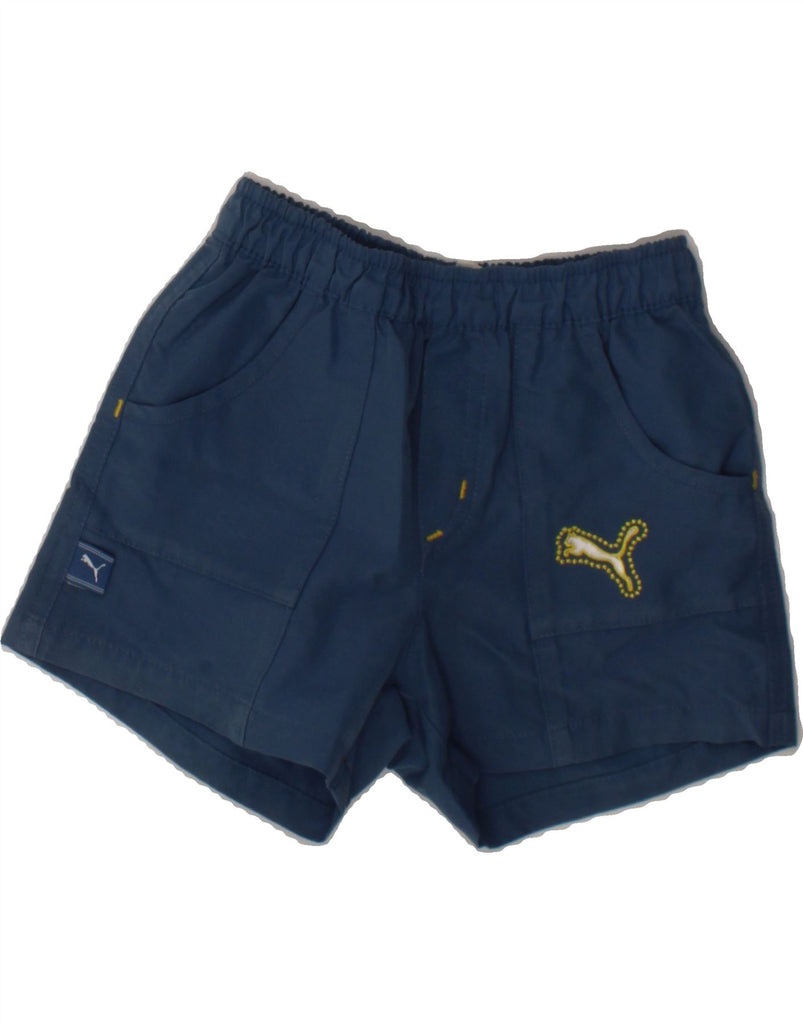 PUMA Baby Boys Sport Shorts 6-9 Months  Navy Blue Polyester Vintage Puma and Second-Hand Puma from Messina Hembry 