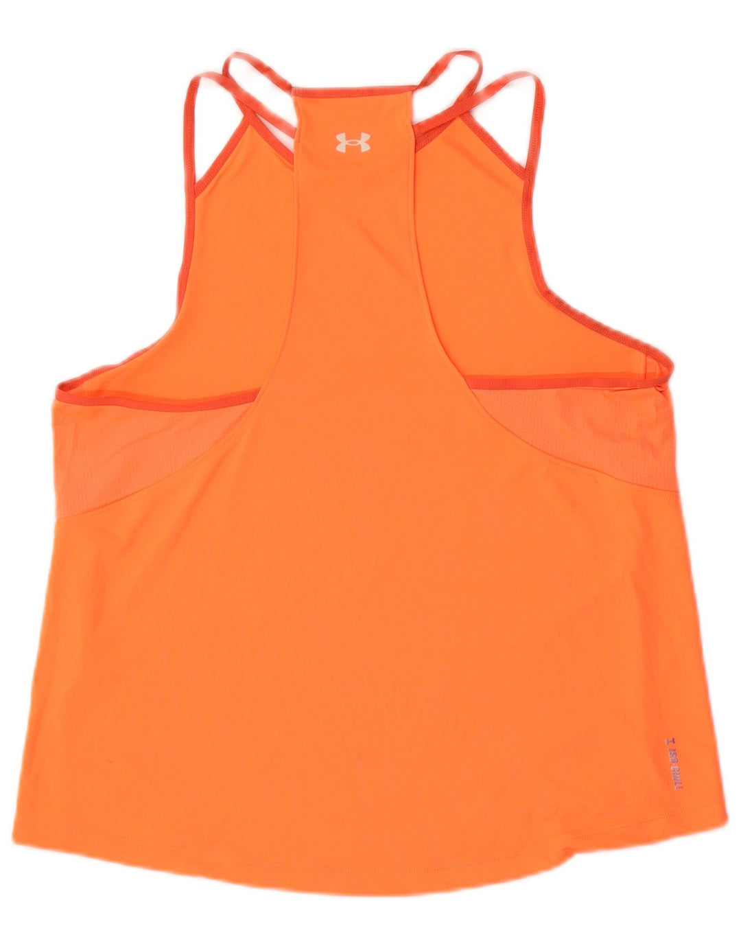 Under Armour Womens Vest Top UK 14 Large Orange Polyester