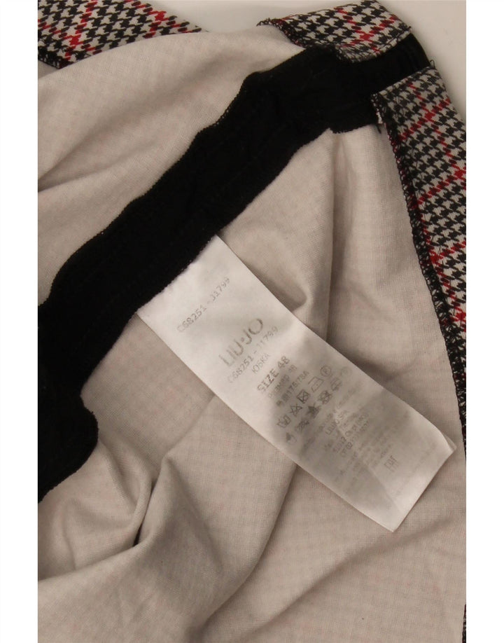 Liu Jo Womens Mini Skirt IT 48 XL W36  Multicoloured Houndstooth Viscose