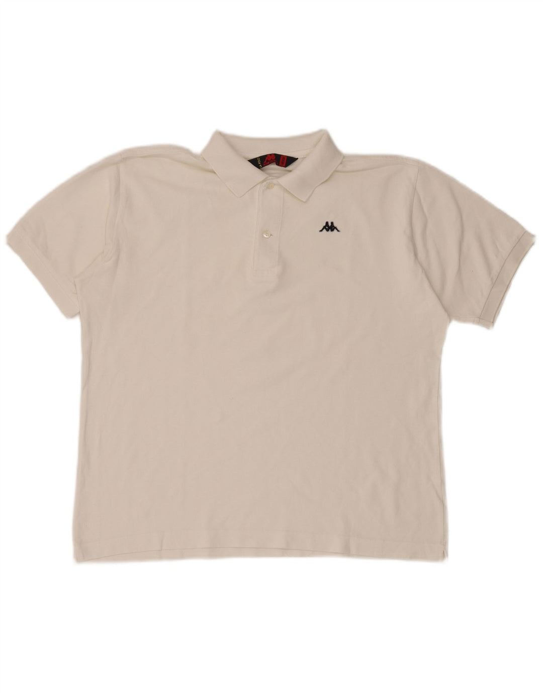 KAPPA Mens Polo Shirt Medium White