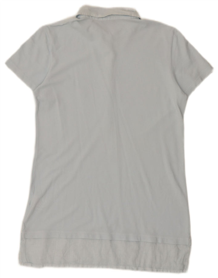 Fred Perry Womens Polo Dress UK 12 Medium Blue Cotton