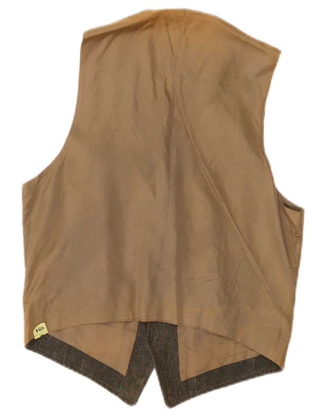 Monza Mens Waistcoat Small Khaki Flecked