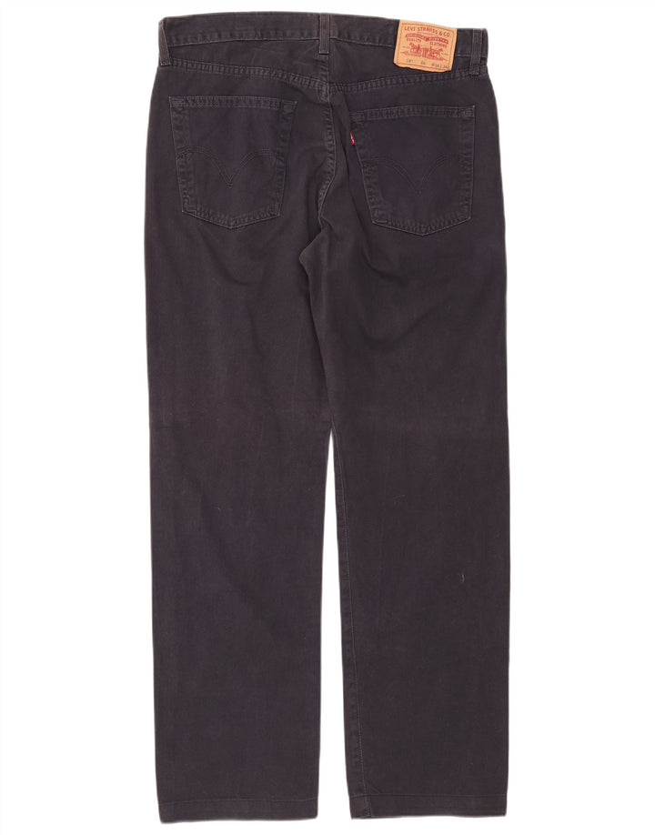 Levi's Mens 581 Straight Jeans W36 L30 Navy Blue Cotton