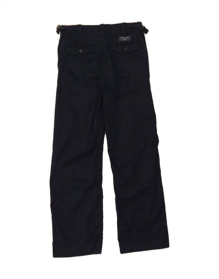 POLO RALPH LAUREN Boys Chino Trousers 15-16 Years W28 L29 Navy Blue Vintage Polo Ralph Lauren and Second-Hand Polo Ralph Lauren from Messina Hembry 