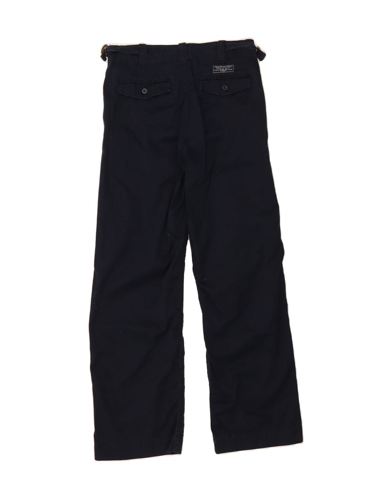 POLO RALPH LAUREN Boys Chino Trousers 15-16 Years W28 L29 Navy Blue Vintage Polo Ralph Lauren and Second-Hand Polo Ralph Lauren from Messina Hembry 