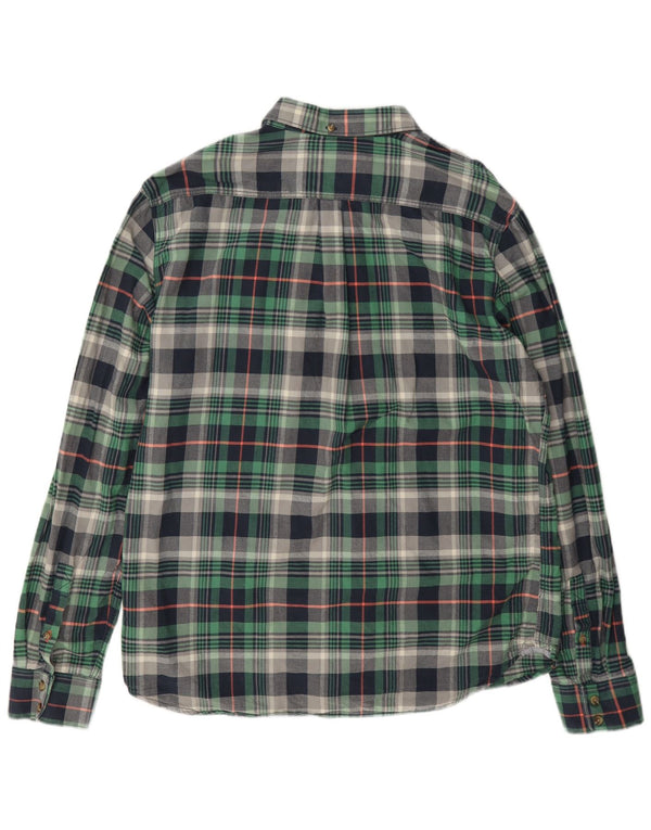 Vans Mens Flannel Shirt XL Green Check Cotton